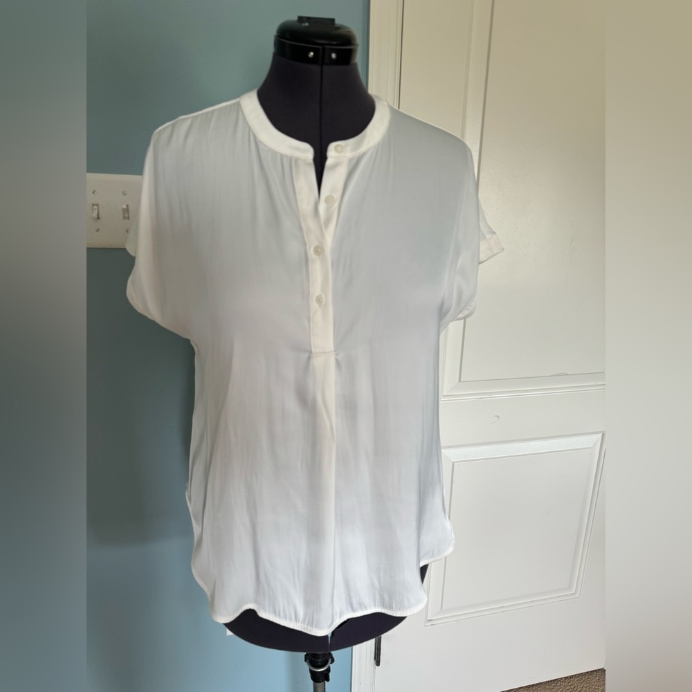 Off-White Satiny Blouse